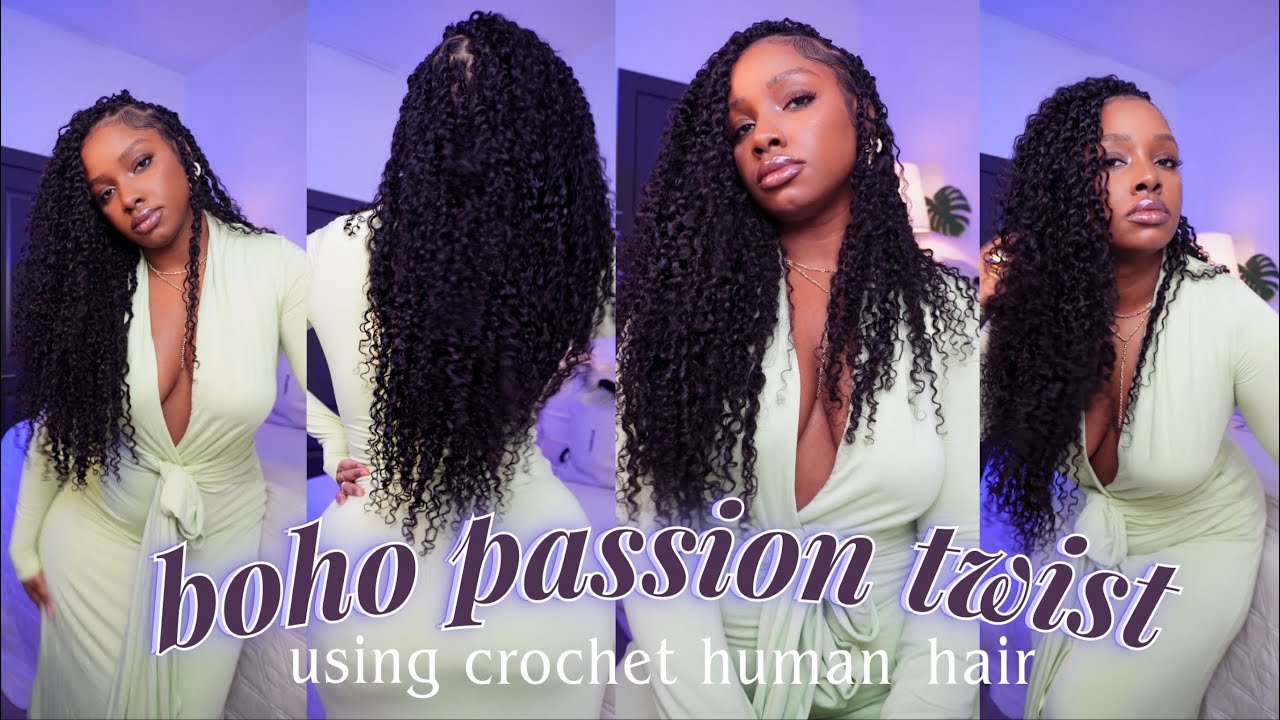 Boho Passion Twist Using Crochet Human Hair | These Twist Are Eating! | ft YWIGS