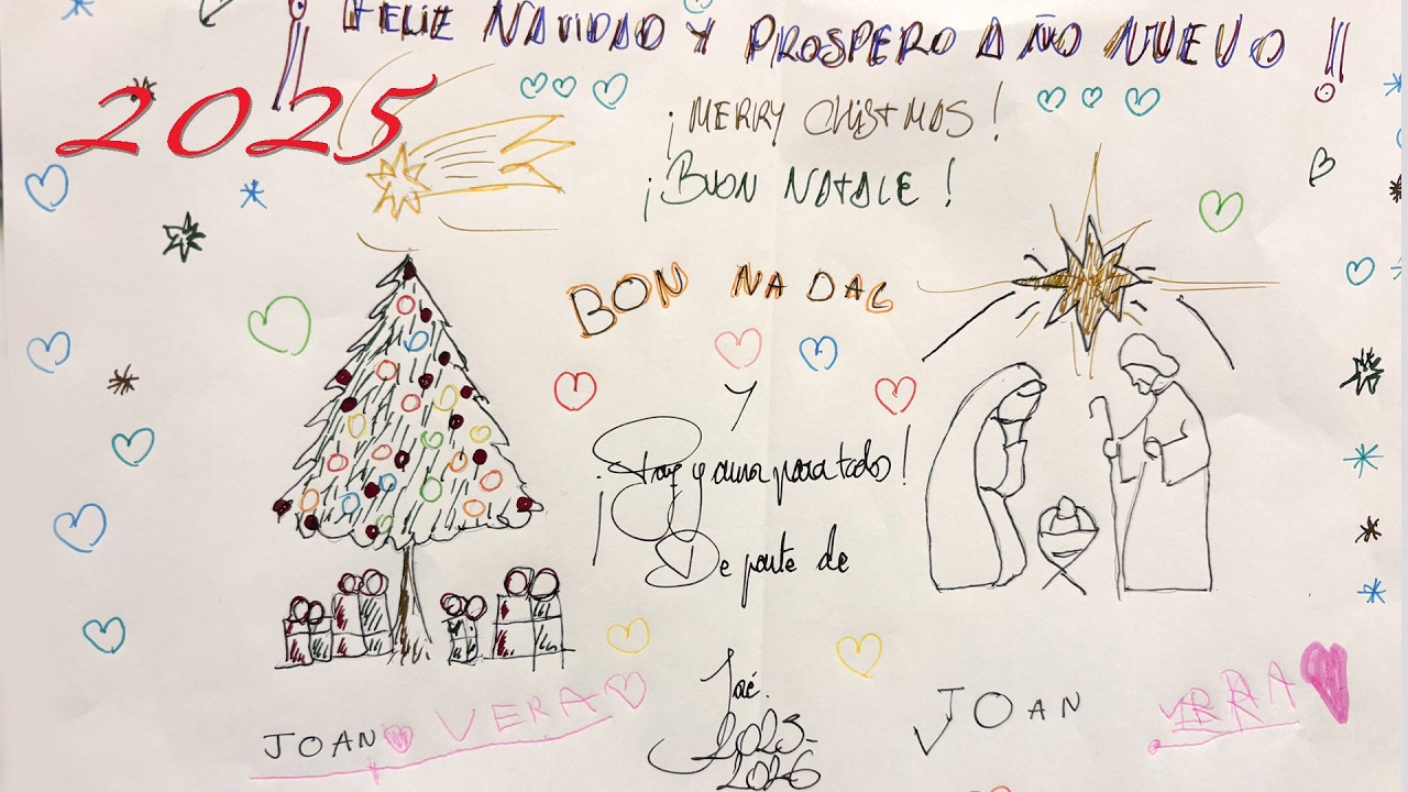 Biglietti di Natale 2025 - Merry Christmas !