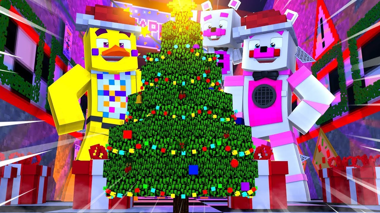 Decorating For Christmas! Minecraft FNAF Roleplay