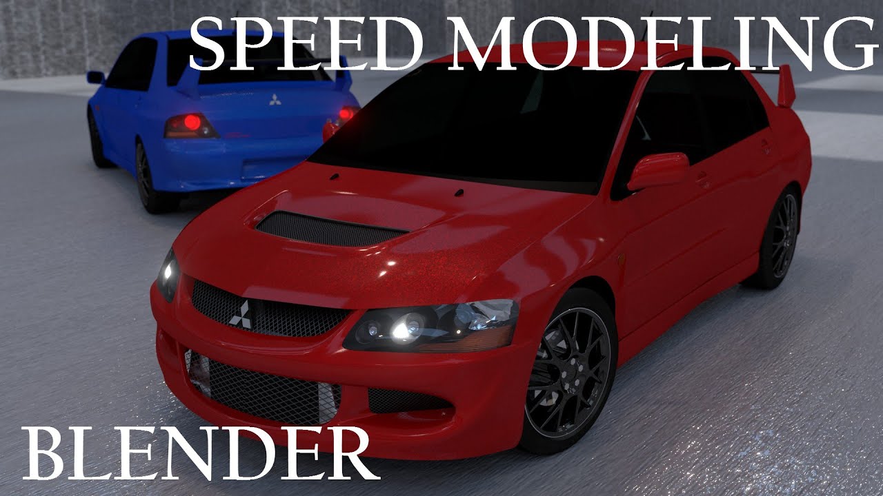 Mitsubishi Lancer Evolution VIII(8) | Blender Timelapse Car Speed Modeling ランエボ8をBlenderでモデリング