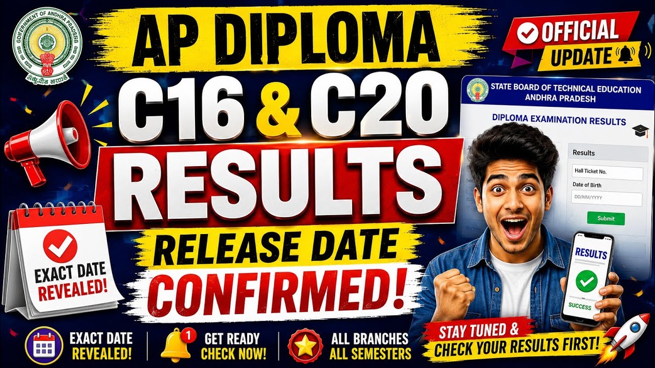 Ap Diploma Supply 2026 C16&C20 Results Release date confirmed 