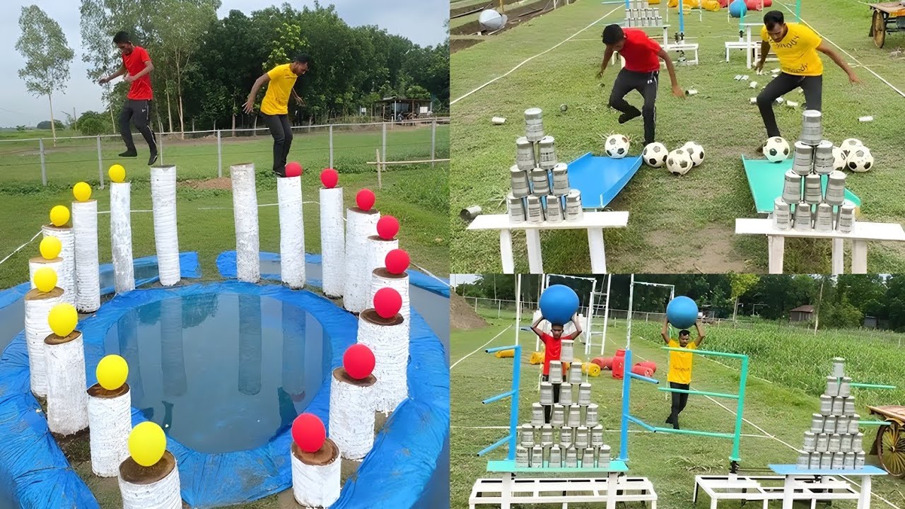 Balloon Bursting Football War &ndash; Final Champion Kaun 🤔| Guess The Winner 🏆/ Sahil Challenge 