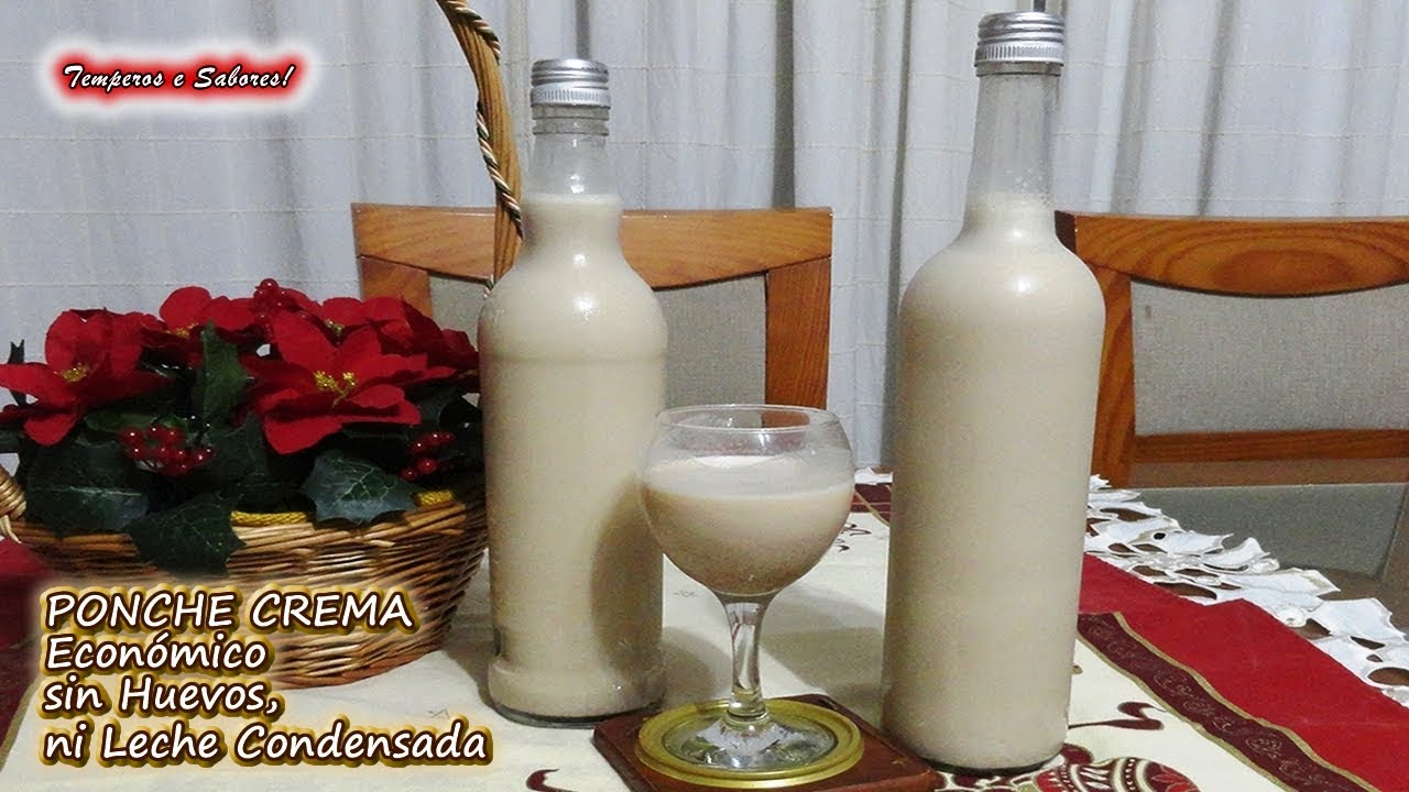 PONCHE CREMA ECONÓMICO sin Huevos ni Leche Condensada Licor Venezolano