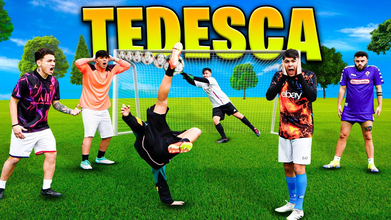 ⚽️ TEDESCA CHALLENGE ASSURDA vs TIFOSI NAPOLETANI 🔥