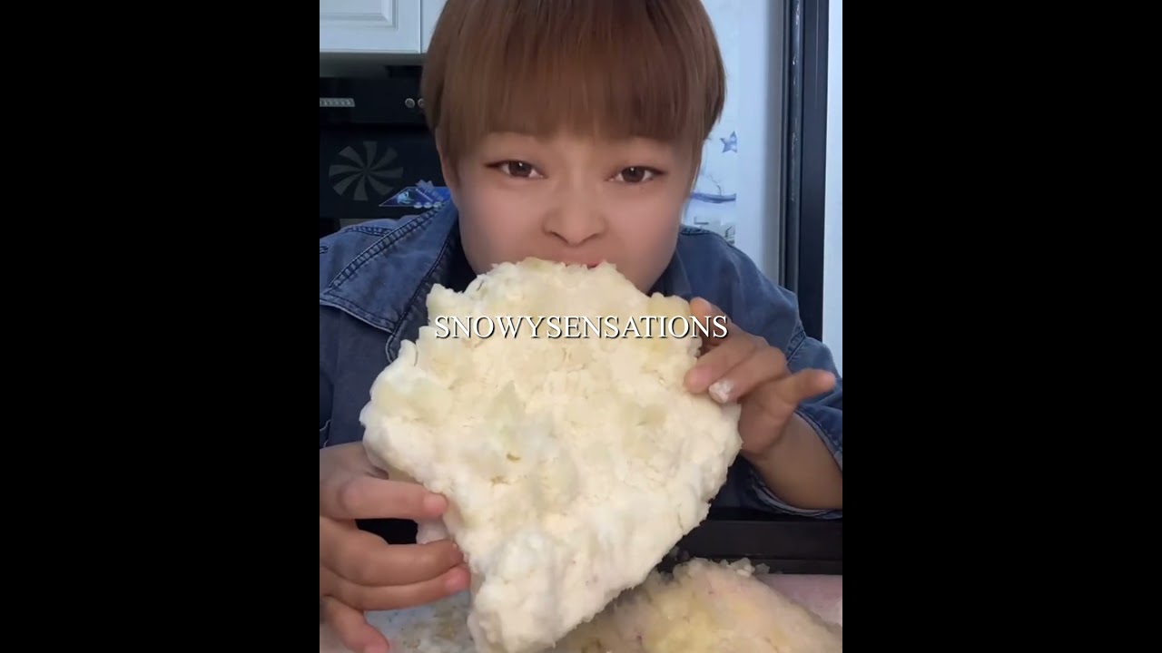 Y14 EATING FLAVOURED FREEZER FROST ONLY BITES #iceeating #y14 #frezerfrost