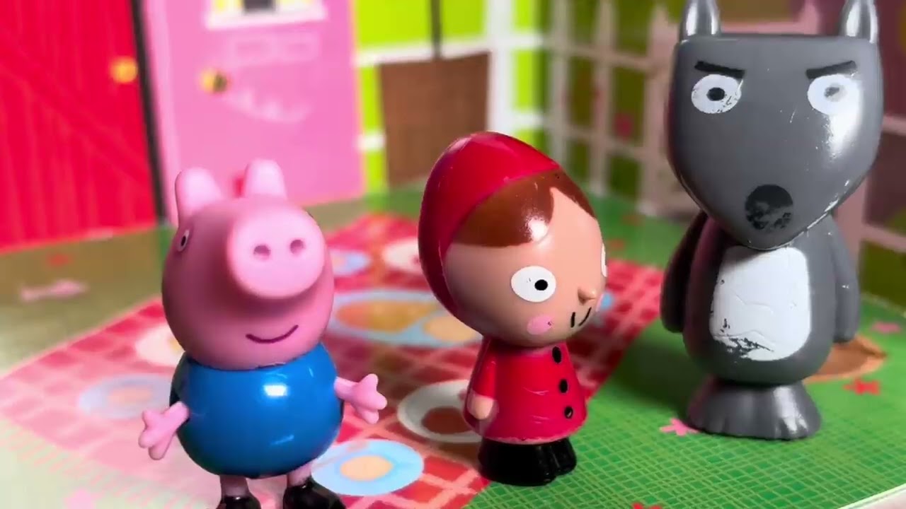 Peppa Pig y Caperucita Roja 🐷🐺 | Cuento infantil con muñecos