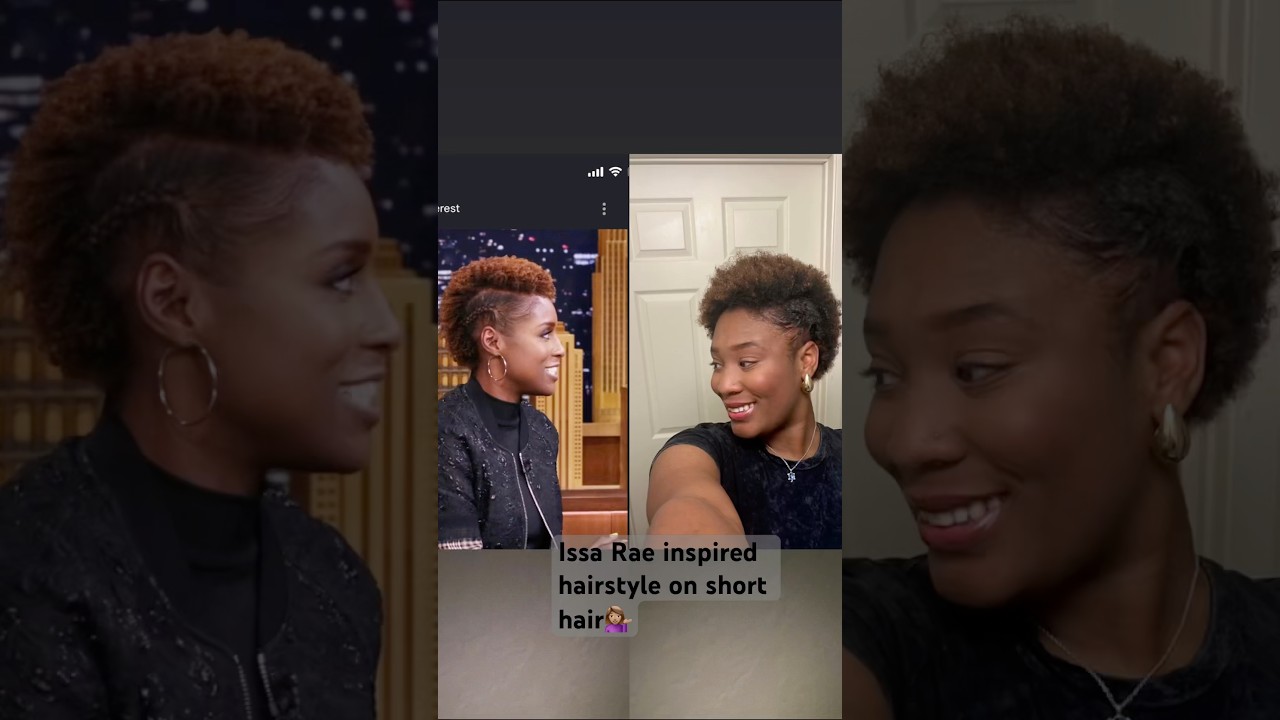 Issa Rae inspired hairstyle on short hair🫶🏽✨