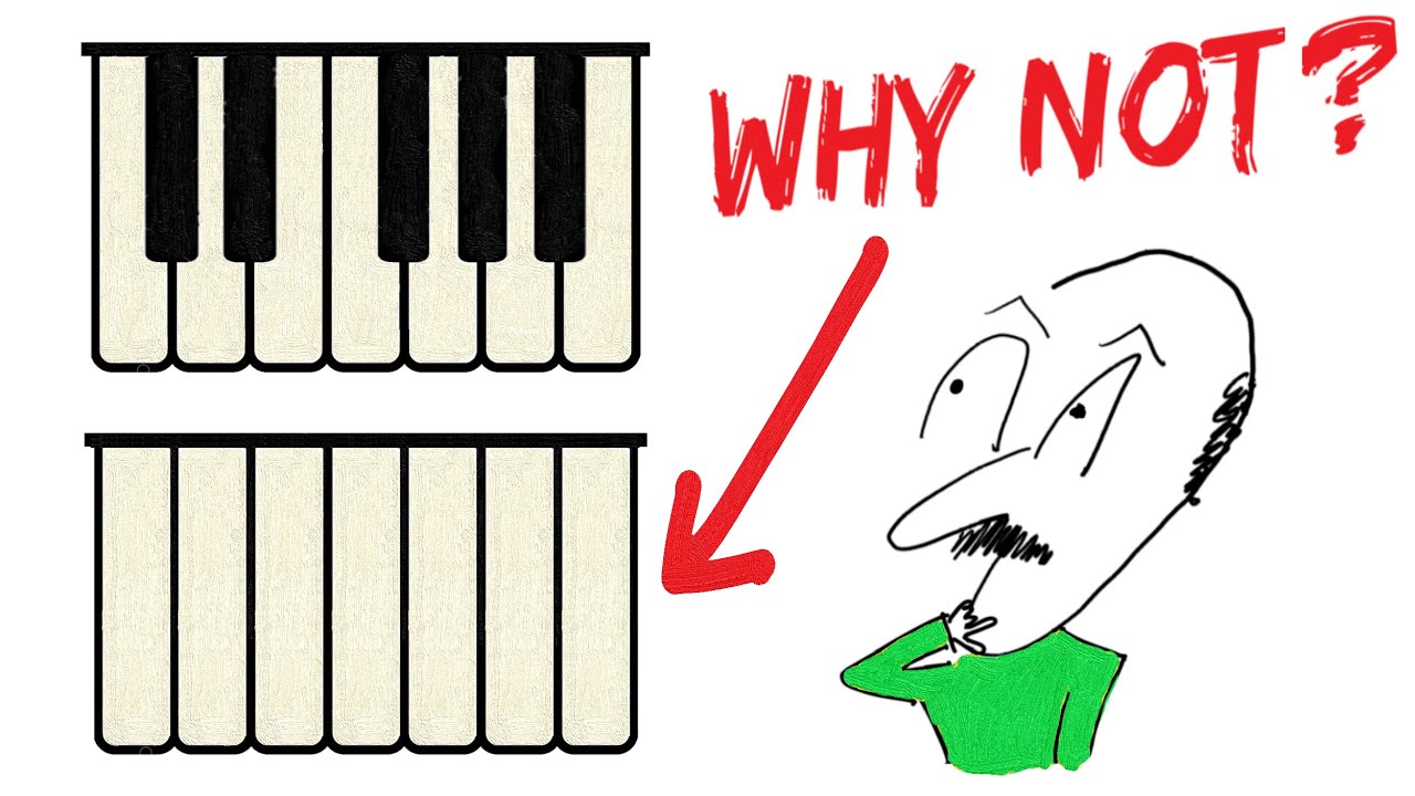 WHY Piano Has Black AND White Keys? WHY Piano We Have Black Keys On Piano? | Fun Facts