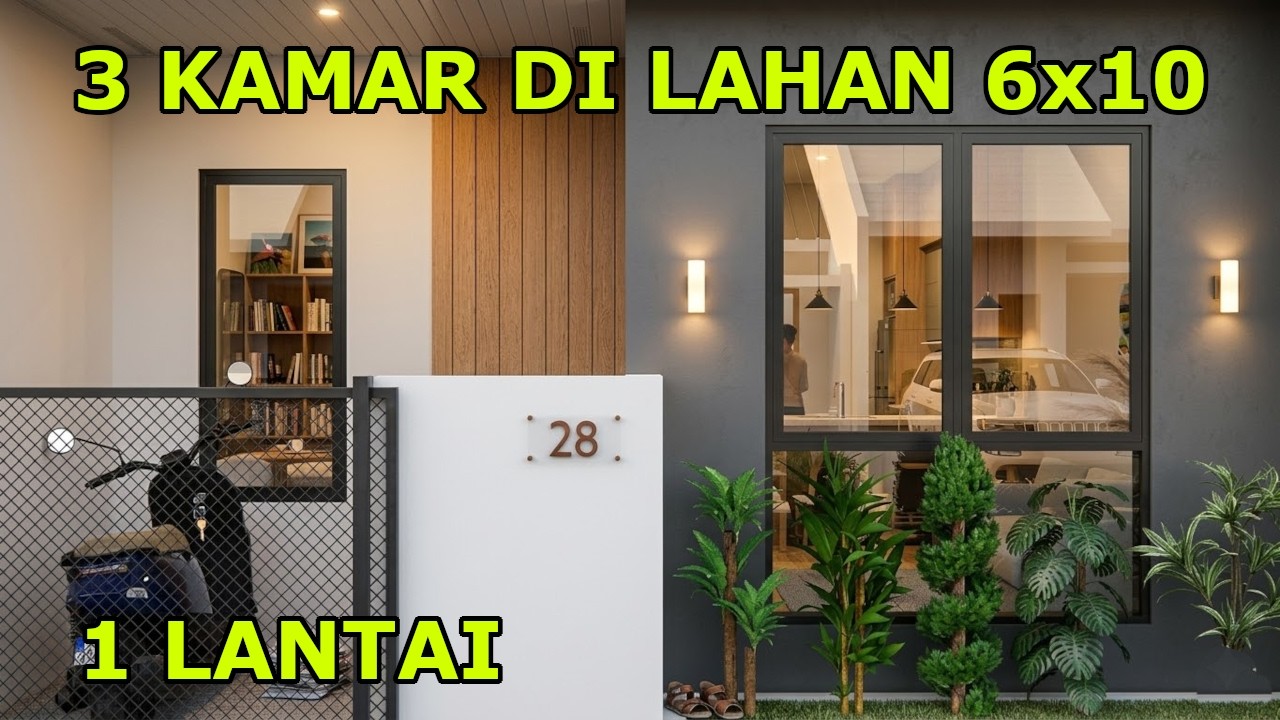 Mustahil? Rumah Lahan 6x10 Dijepit Tetangga Tapi Gak Pengap Sama Sekali!