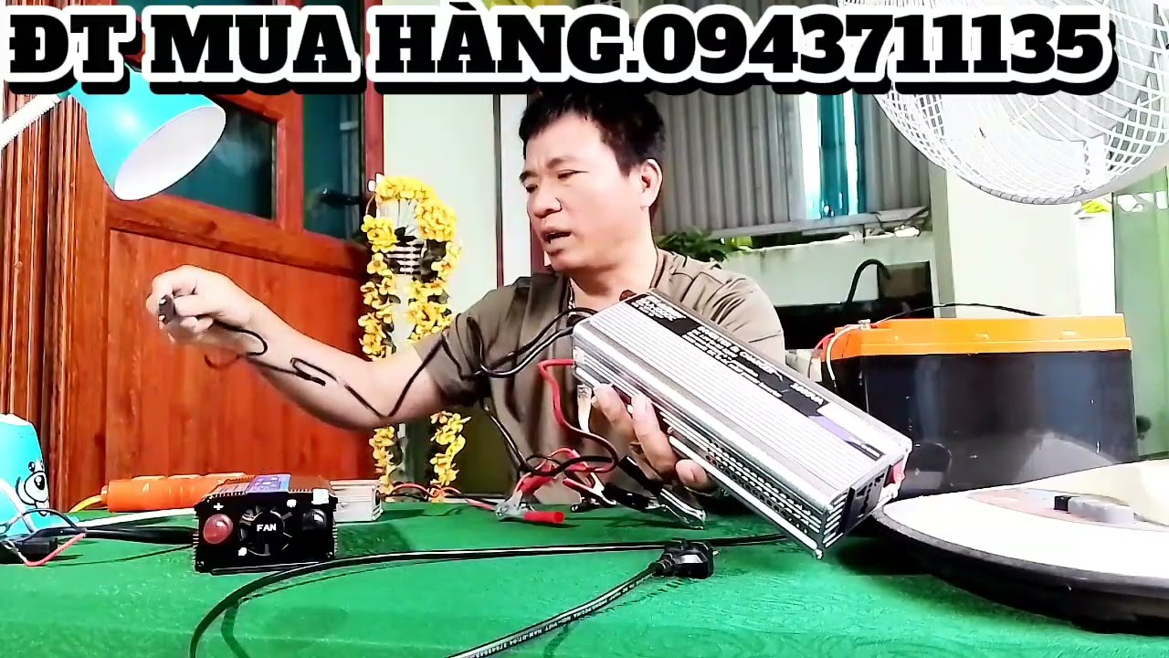TEST CÁC MẪU KÍCH ĐIỆN TỪ 12V 48V 60V LÊN 220V CÔNG XUẤT 1000W 1500W 