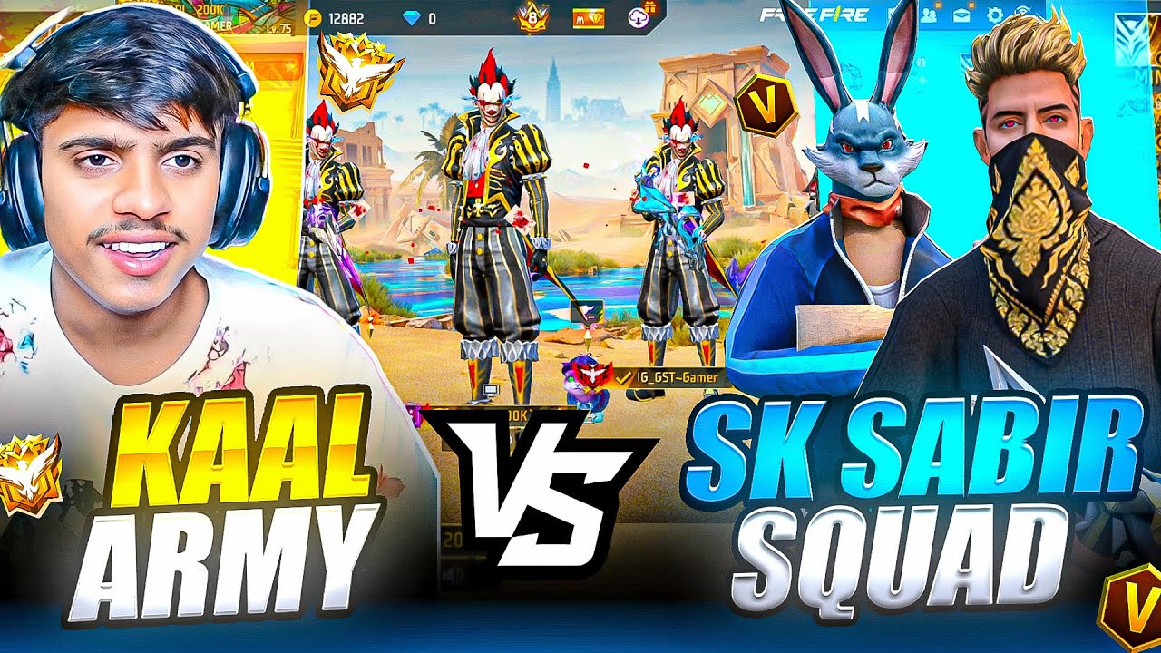 TOP 1 GLOBAL PLAYER VS 3 RED CREMINAL || GRANDMASTER PLAYER CALL ME NOOB || SK SABIR VS HACKER