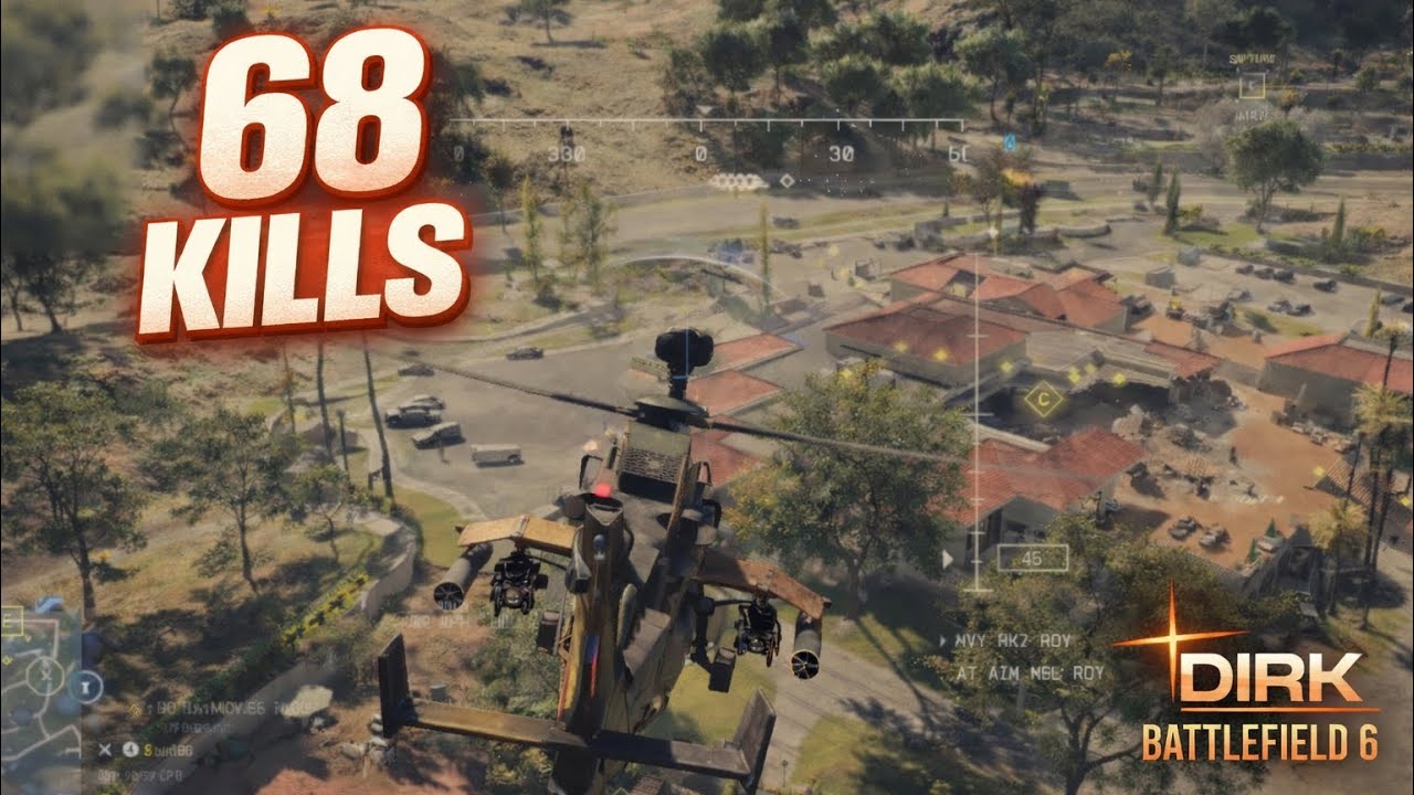 68 Kills — BF6 Attack Helicopter POV