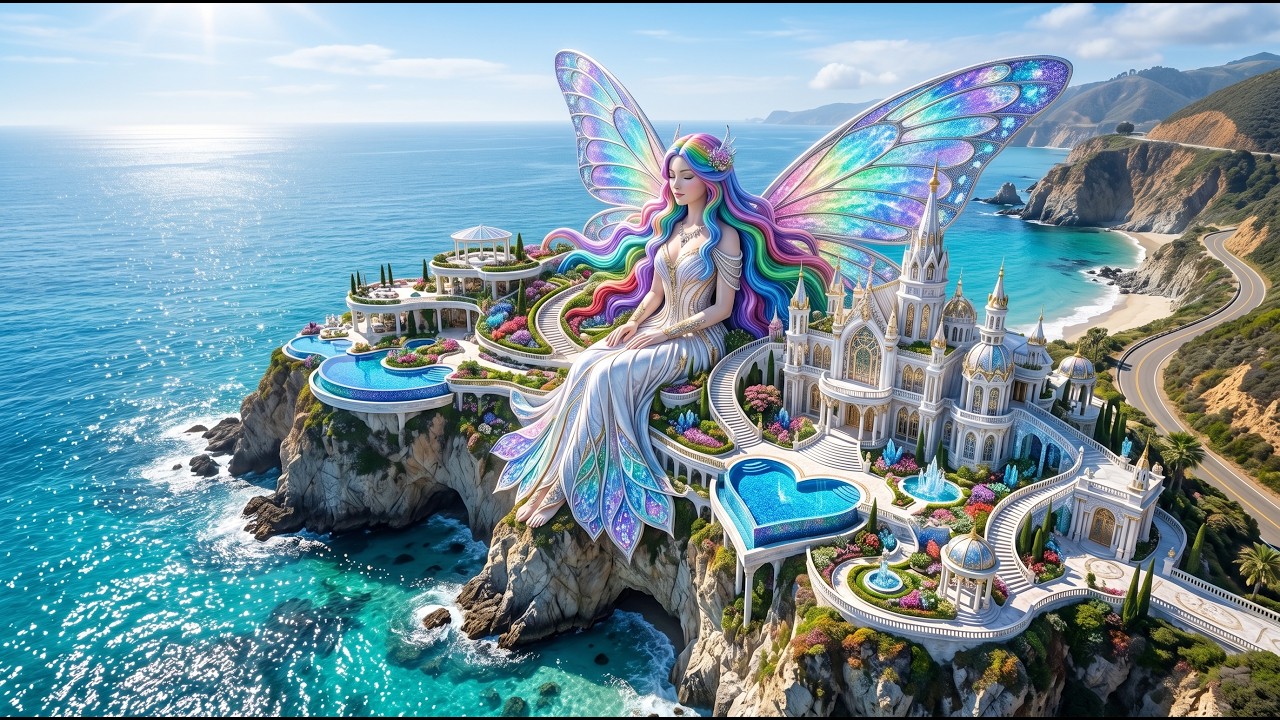 Transformation of Abandoned Fairy Queen Castle into luxury Ocean Paradise Villa with 3d Epoxy Floors