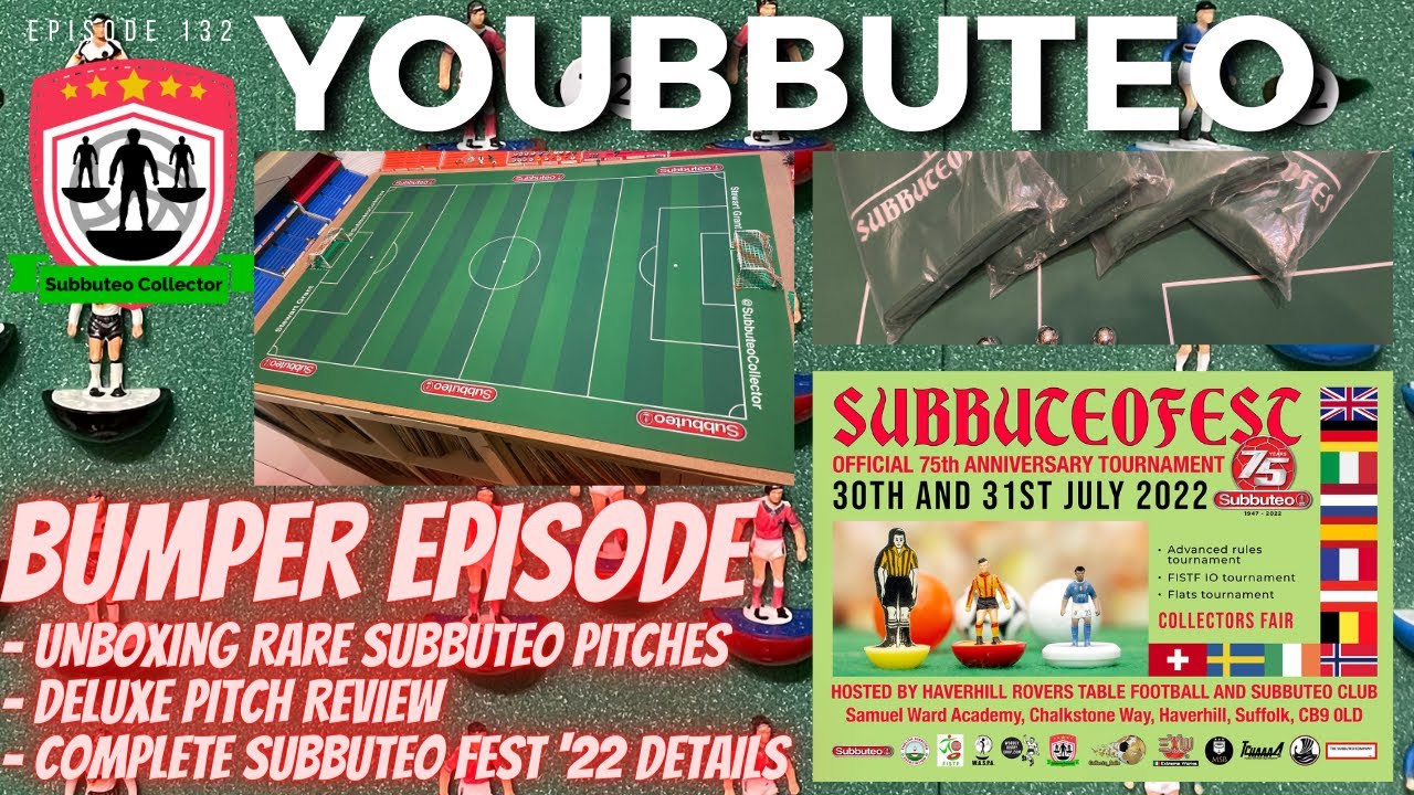Unboxing Rare Subbuteo Pitches, Reviewing the Deluxe Ditch and ALL SUBBUTEO FEST 22 UPDATES