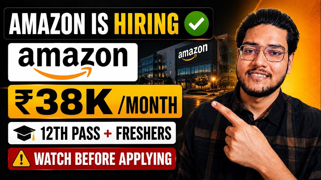 Amazon Hiring 2026 | ₹38K/Month Salary | Customer Service Job | Watch Before Applying