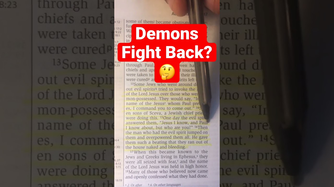 When Demons Attack. 😈😱 Acts 19:13-16 #Shocking #Religion