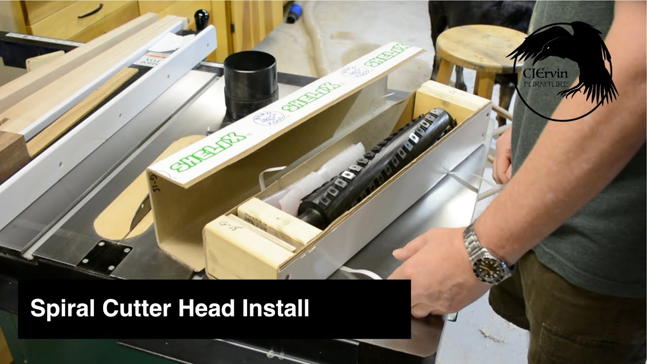 Spiral Cutter Head Install on Grizzly 15