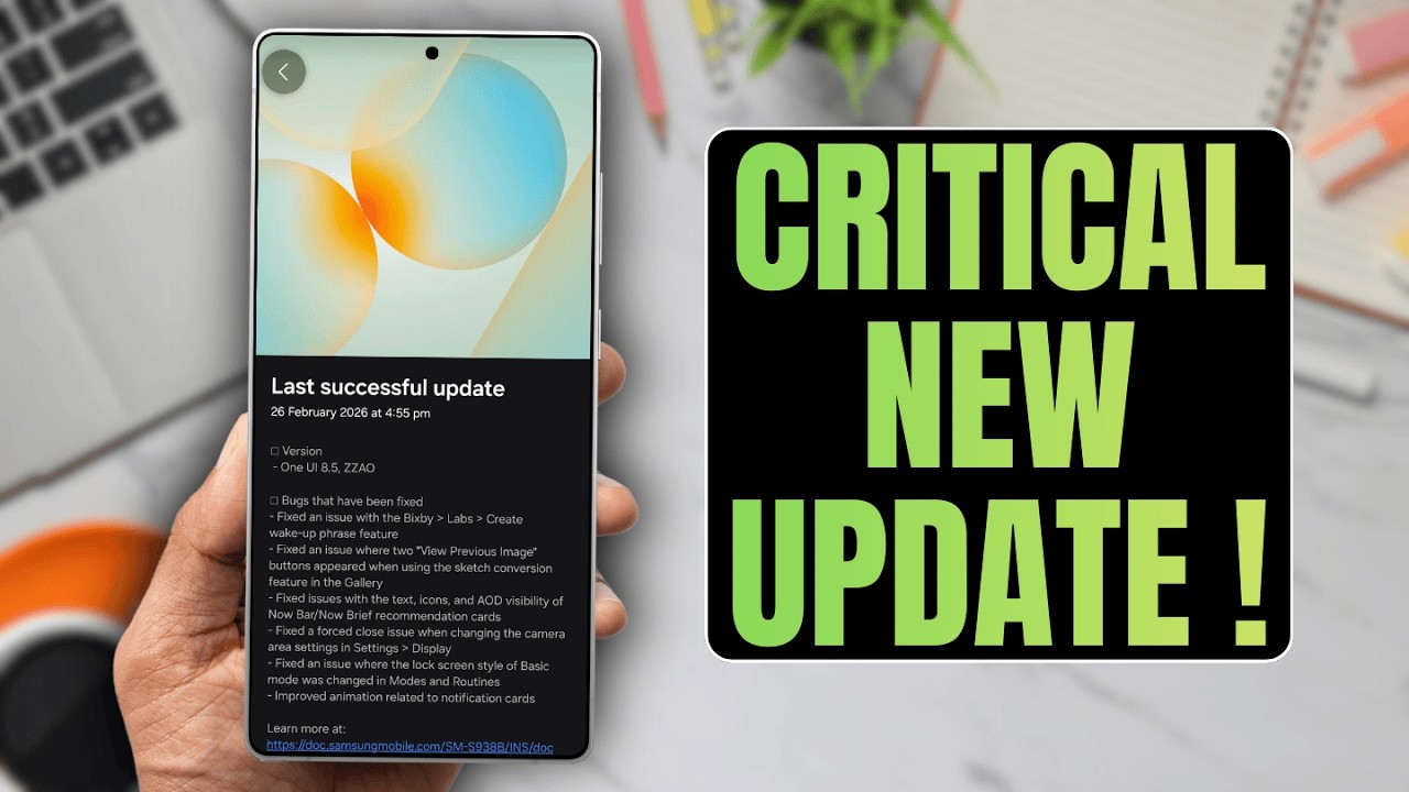 Critical Update Arrives for Galaxy Phones !