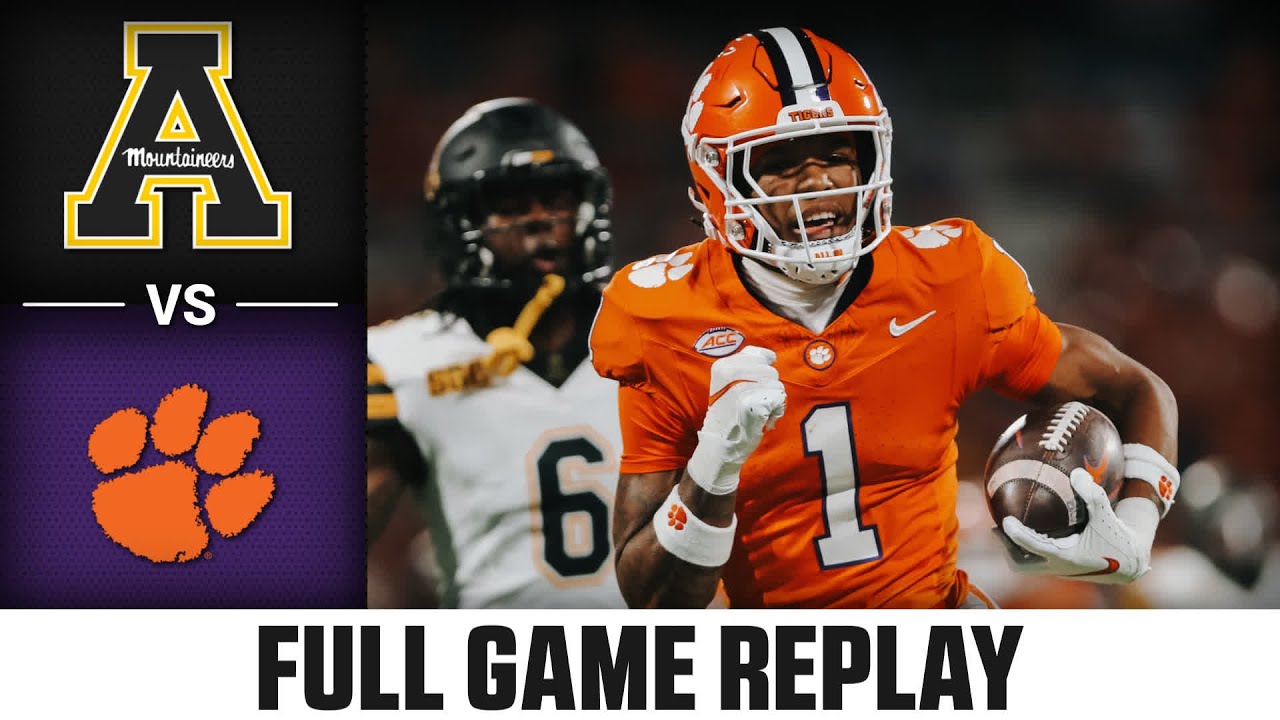 Appalachian State vs. Clemson Full Game Replay | 2024 ACC Football