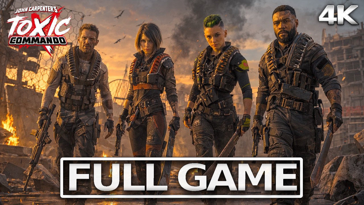 JOHN CARPENTER'S TOXIC COMMANDOS Full Gameplay Walkthrough / No Commentary【FULL GAME】4K 60FPS UHD