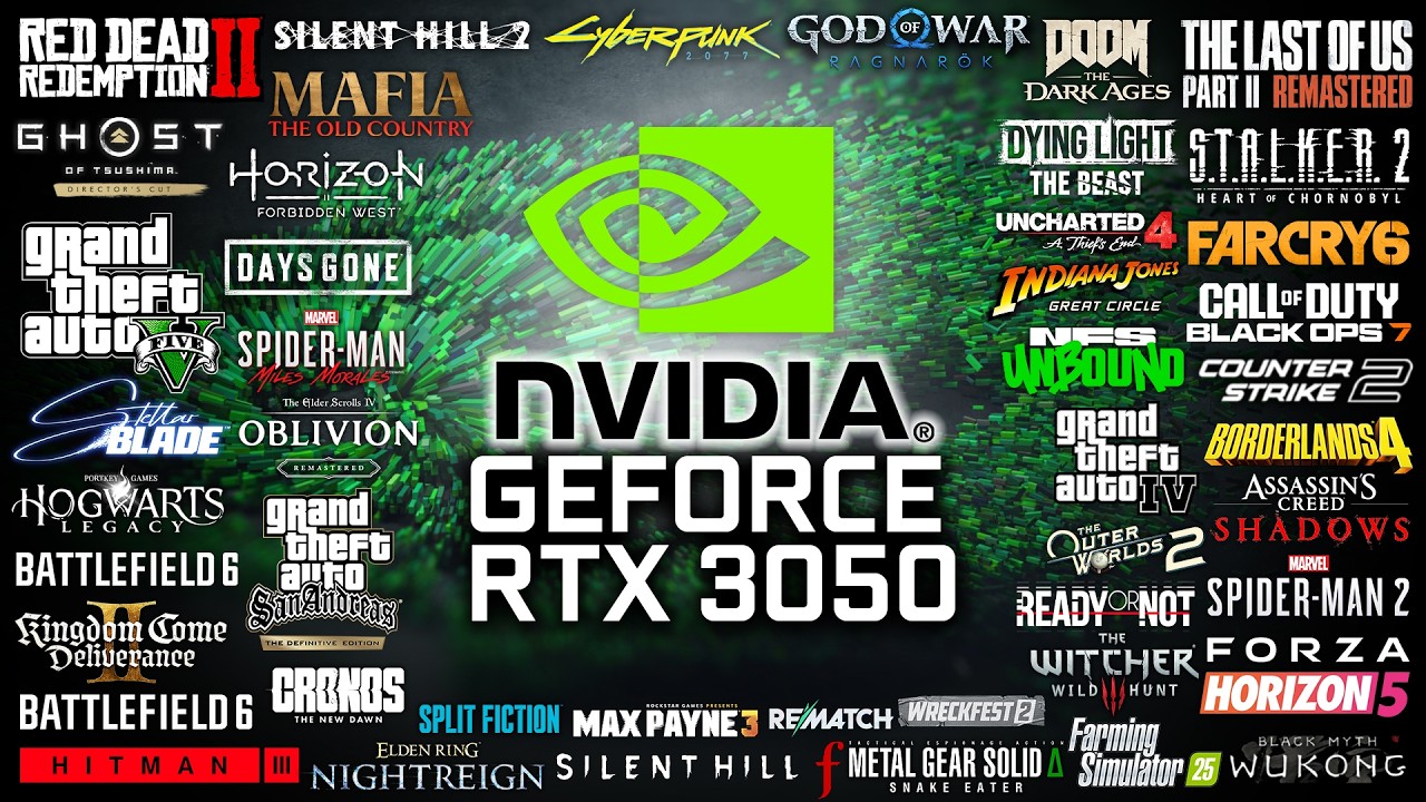 RTX 3050 in 2025 - Test in 50 Games (1080P)