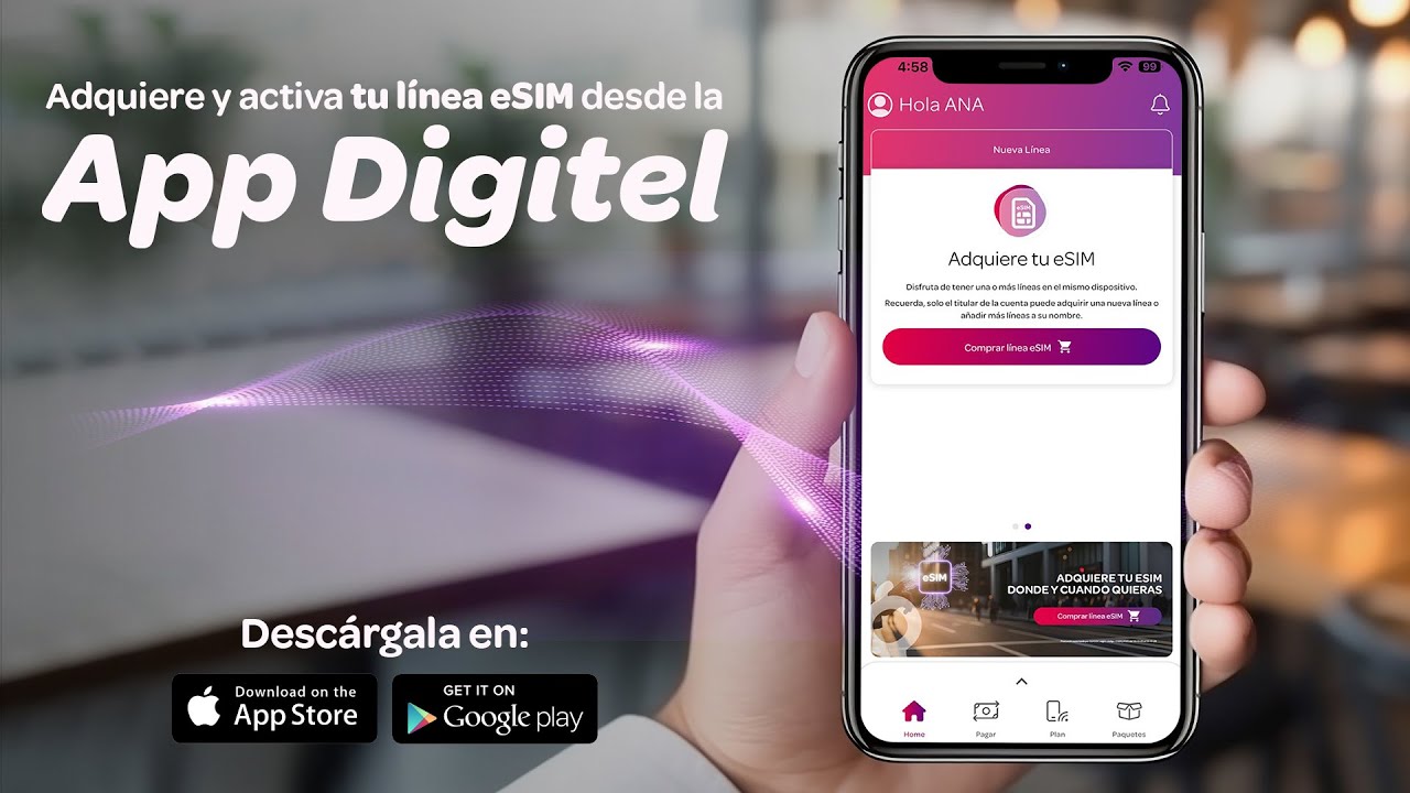 Activa tu línea eSIM desde la App Digitel
