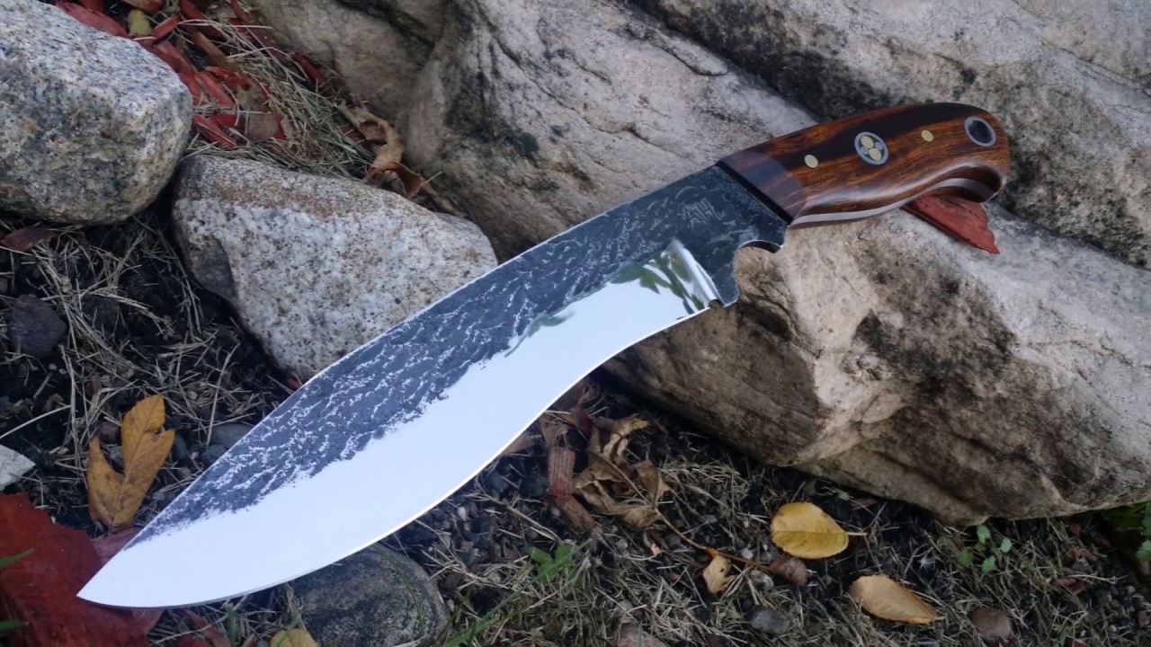 Bladesmithing - Forging a recurve chopping knife from o1 tool steel