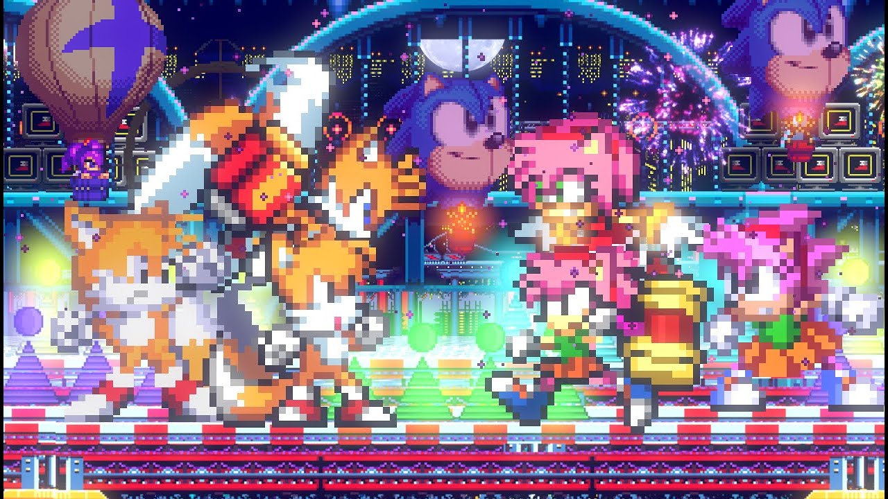 MUGEN (Turns) Team Classic Tails vs Team Classic Amy Rose