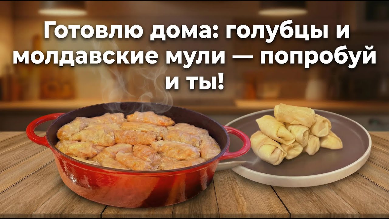 ✅ 3 Молдавских рецепта за 1 день! Голубцы, мули и чесночные булочки 🤤
