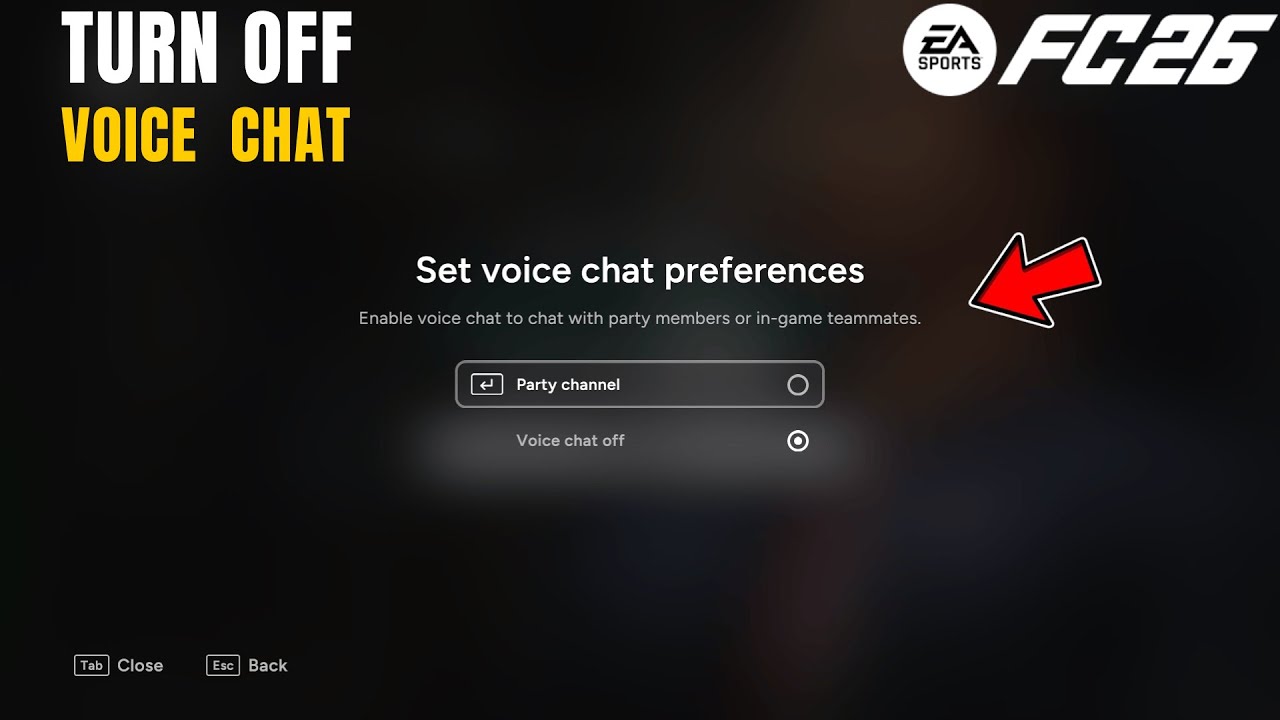 Как отключить голосовой чат в EA FC 26 | Отключить голосовой чат