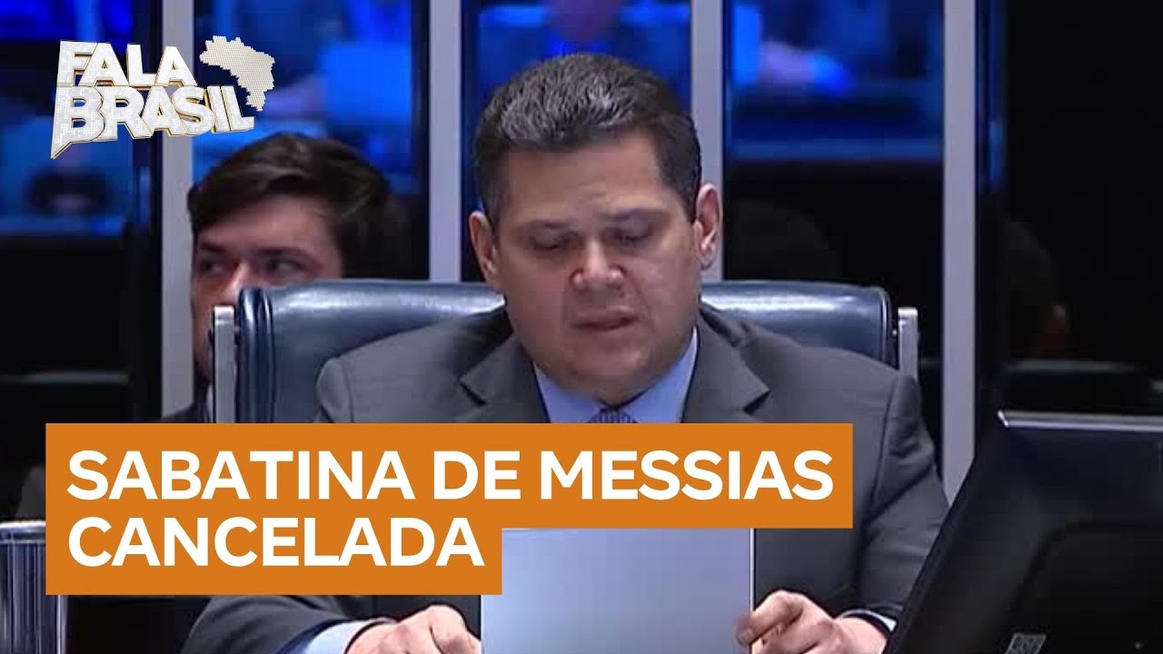 Alcolumbre cancela sabatina de Jorge Messias ao STF
