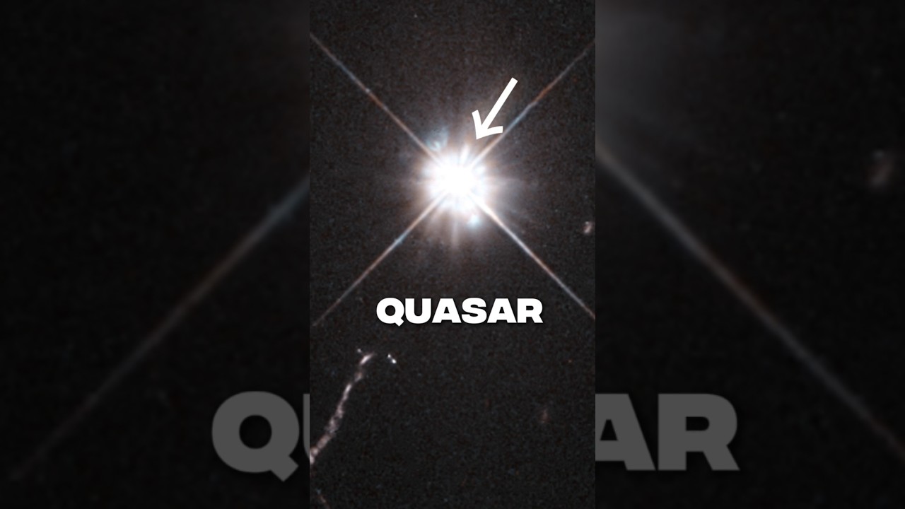 Quasar Outshines Galaxies. #space