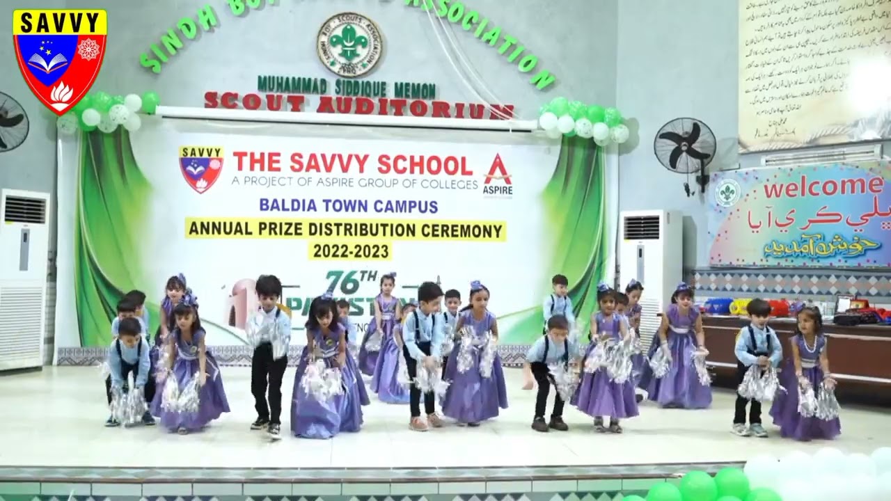 Our little stars | welcome all of you to celebrate this wonderful day | The Savvy School Baldia Town