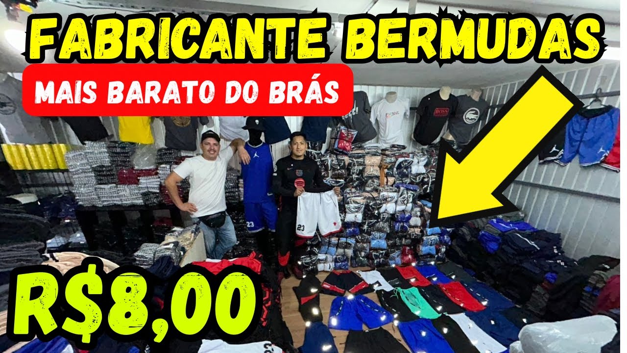 FABRICANTE DE BERMUDAS R$ 8,00 ATACADO - ELE DISTRIBUI PARA LOJISTAS 