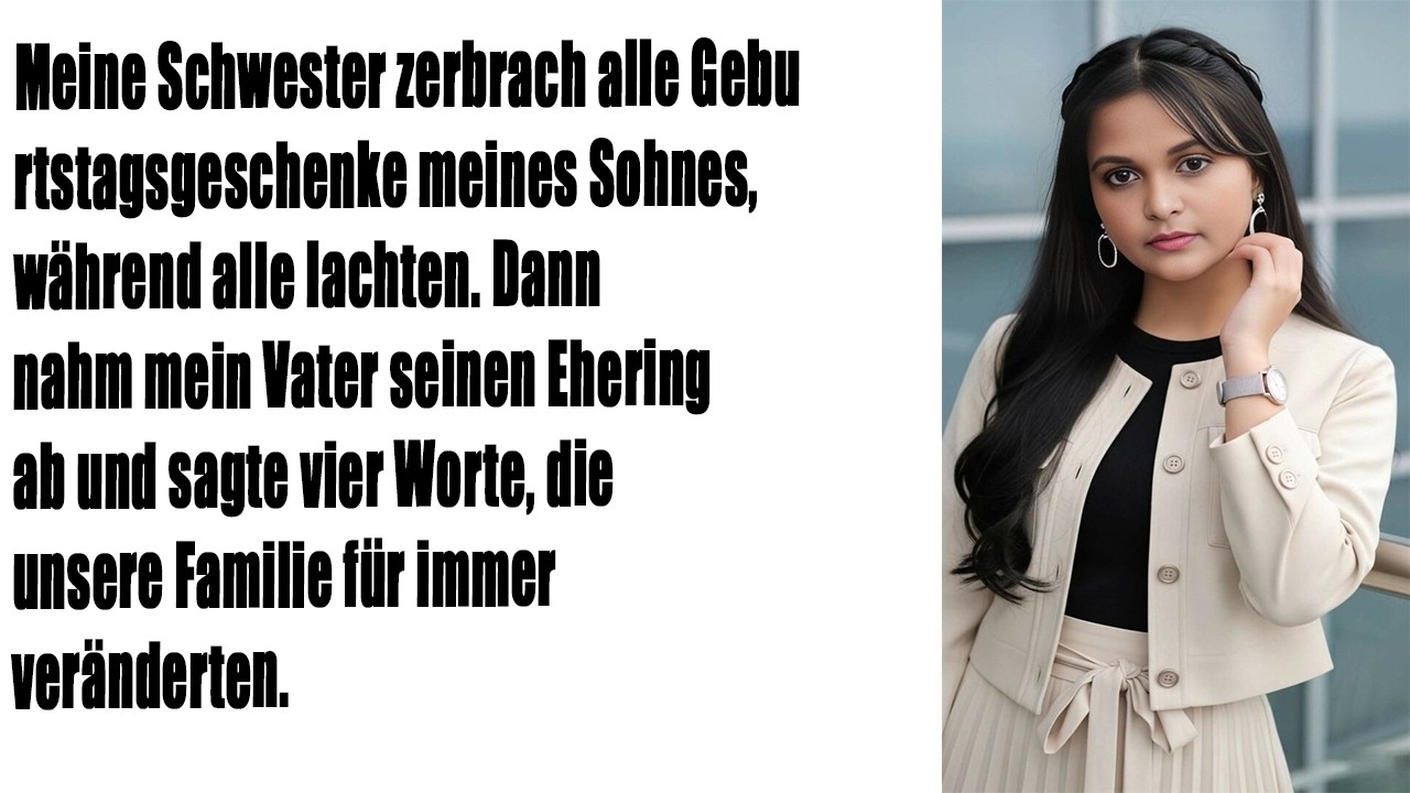 Meine Schwester zerstörte alle Geschenke meines Sohnes – und dann griff Papa ein!