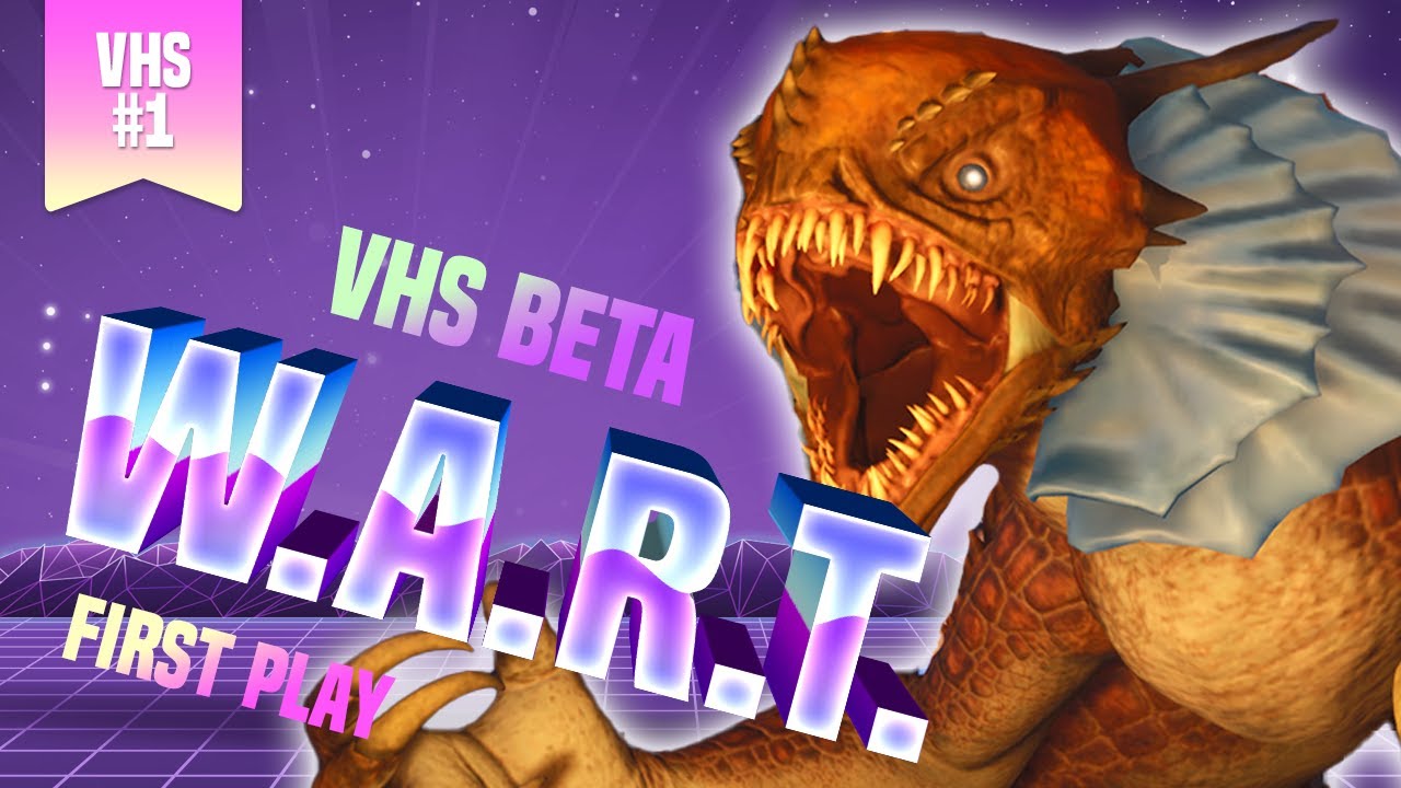 Playing the VHS Game monster WART For The First Time! W.A.R.T. gameplay