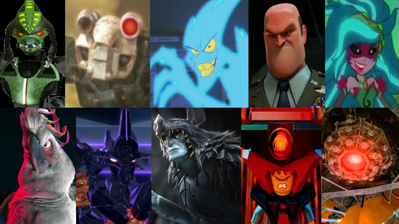 Defeats of my Favorite Animated Non-Disney Villains Part 2 (Re-Uploaded)