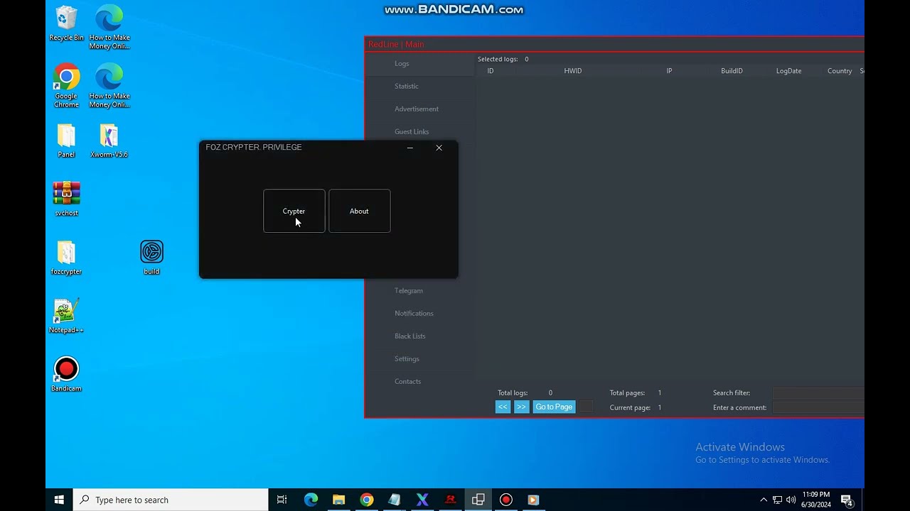 FOZ CRYPTER. with Redline Stealer demonstration