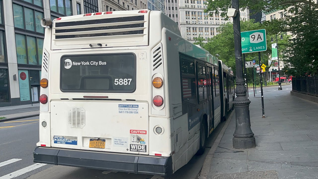 Full Ride 2012 Novabus LFSA #5887 on M103 to City Hall via Lexington Avenue