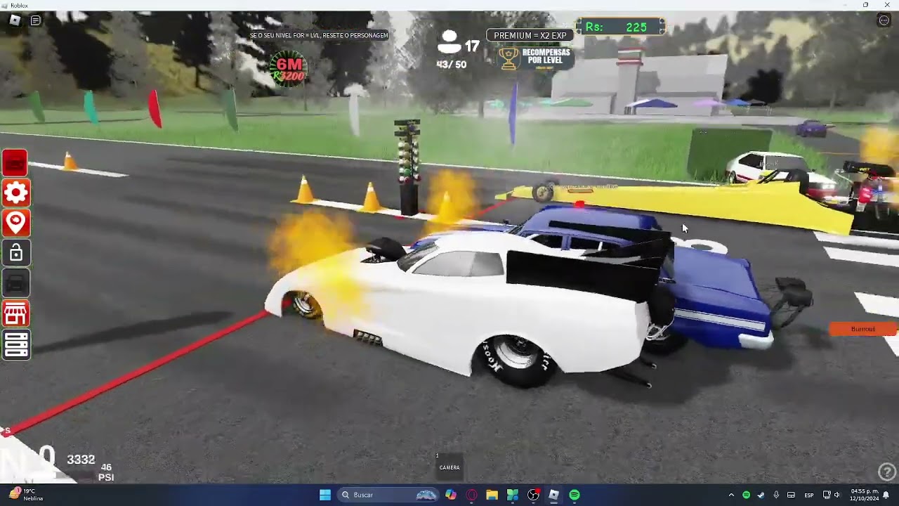Drag top MM vs Funny Car vs Top Fuel vs Mustang I drag brasil roblox