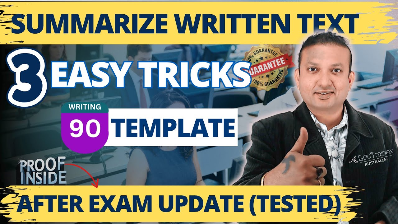 How I Got 9 out of 9 in PTE Summarize Written Text | Edutrainex