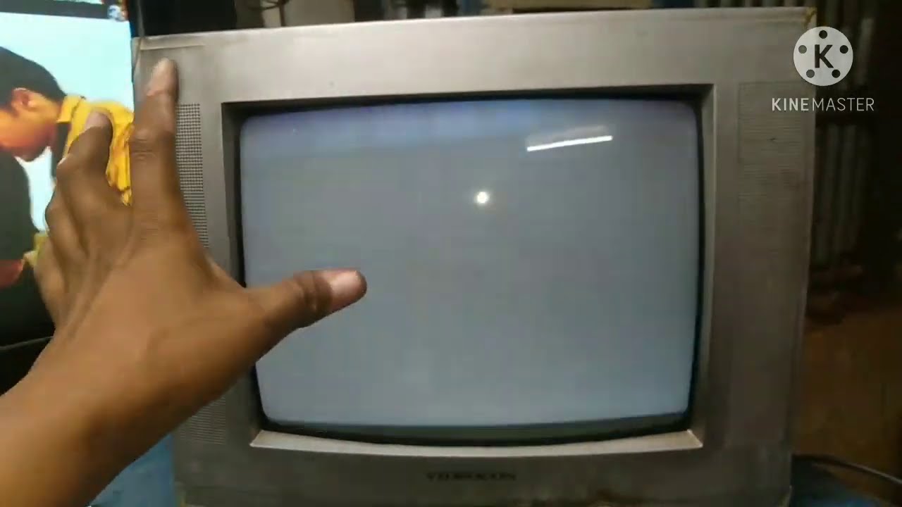 Videocon 14 inch CRT TV. white screen Lo picture problem, and, no AV, and, service mode setting,