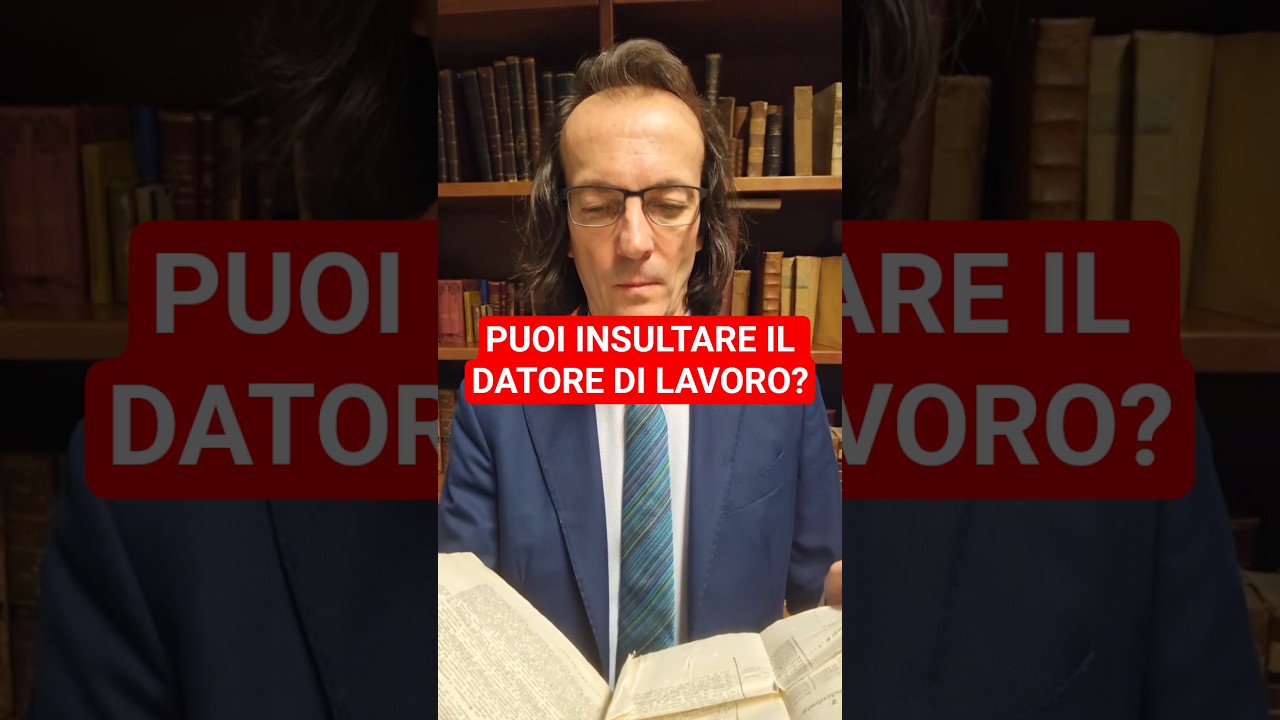 Puoi insultare il datore? Licenziamento? #avvmanfrino  #avvocato #manfrino #lavoro #reallife #perte