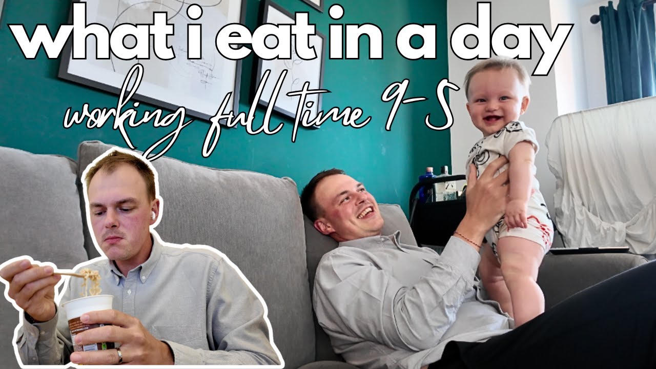 what i eat in a day working full time 9-5 | *very realistic* | Day 24 Vlogust
