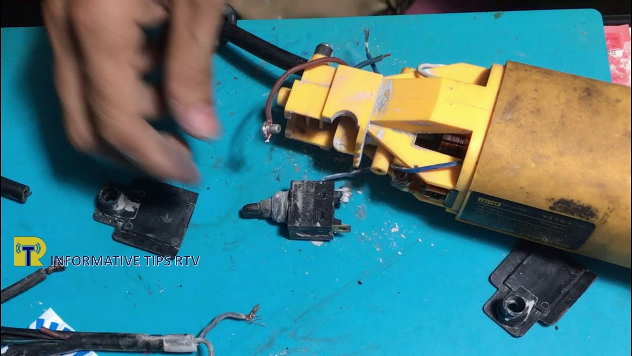 Angle Grinder Dewalt No Power Due to wire give up and be broken fix