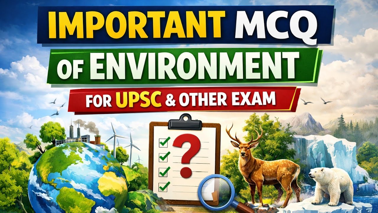 Important MCQs for upsc | Forest right Act 2006 | wildlife protection Act 1972 | LARR Act 2013