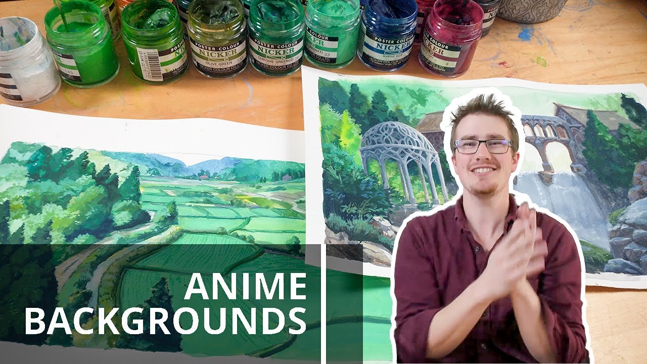 PAINTING ANIME BACKGROUNDS - Only yesterday + Rivendell