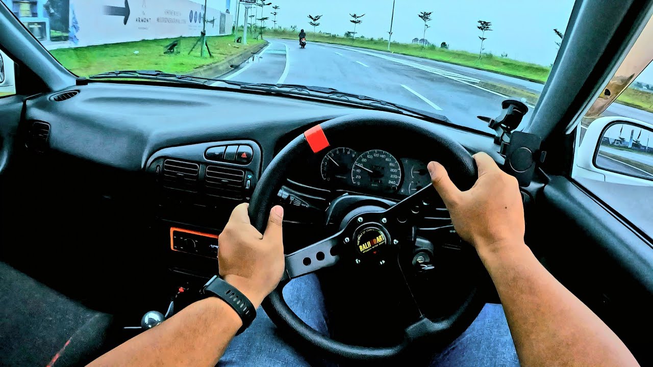 Driving POV MITSUBISHI LANCER GTI (CB5) 1.8 M/T 1994 | ACCELERATION & HANDLING | Car Test Drive ASMR