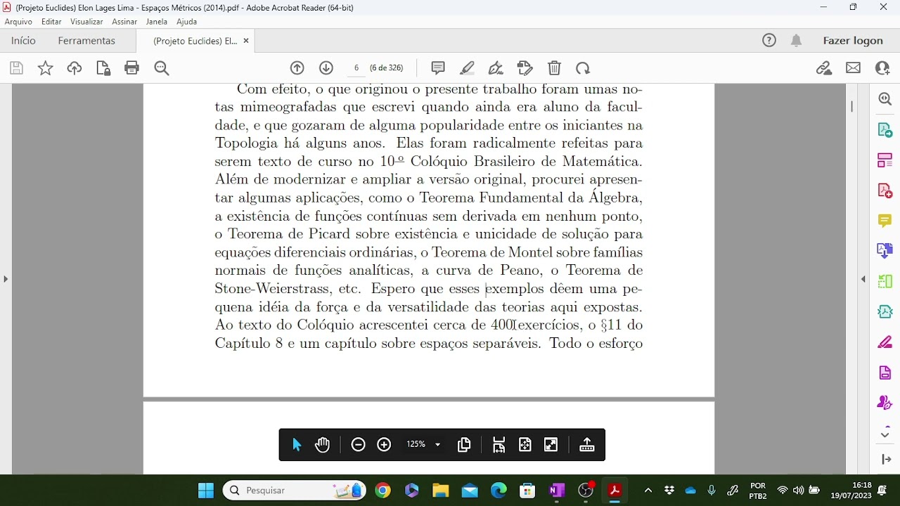 Espaços Métricos - Aula 01 - Métrica: Definição e Exemplos