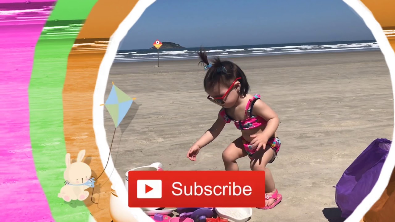 BELLA BRINCANDO NA PRAIA !!!... RIVIERA